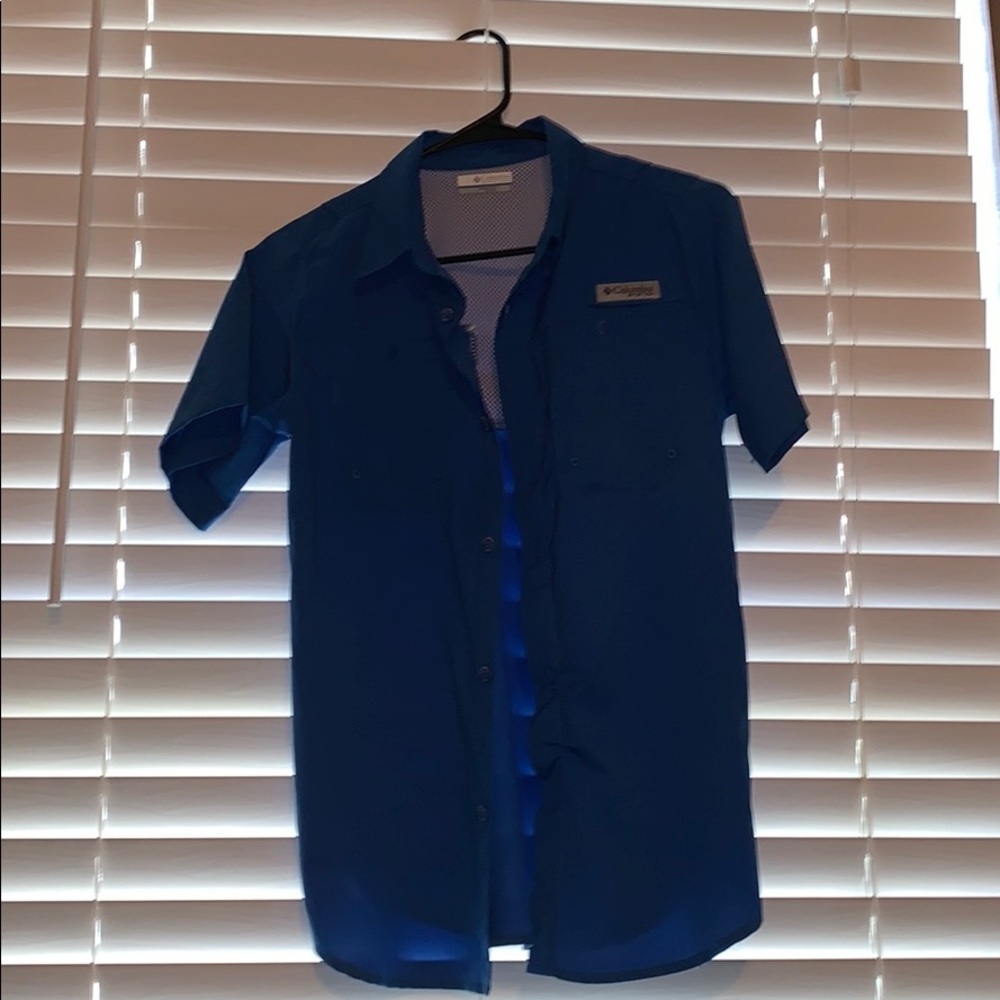 Boys Large Columbia PFG button down shirt
